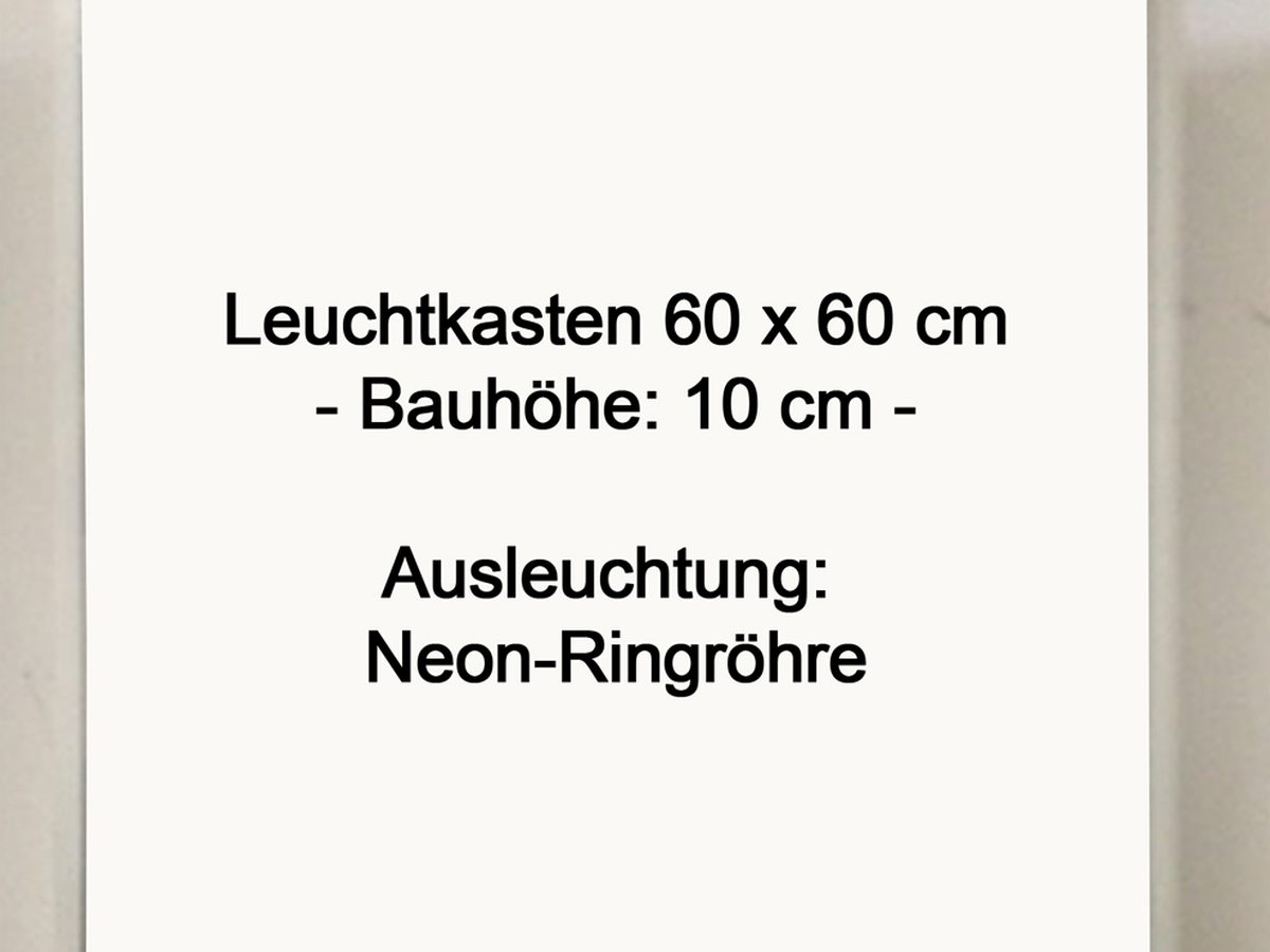 Gebrauchter, überholter Leuchtkasten am Lager