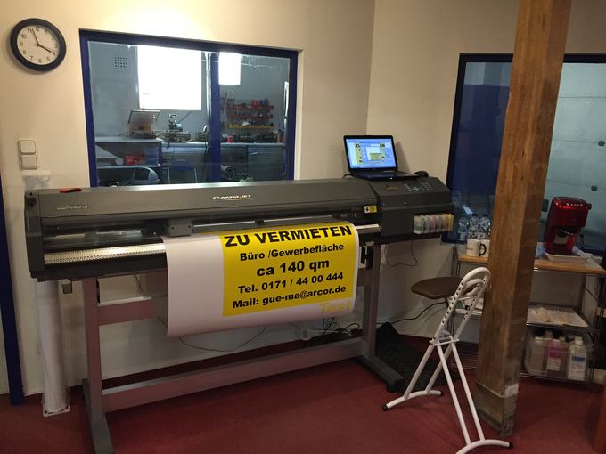 Ausdruck am Großformatdrucker