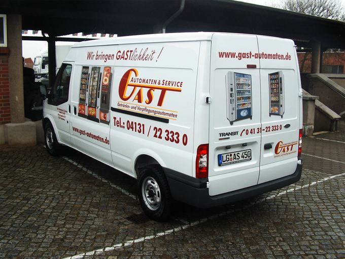 Transporter eines Automatenservice