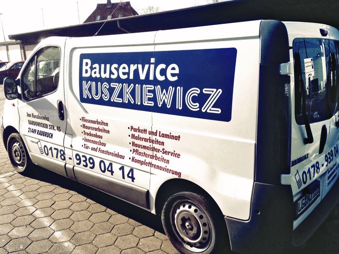 Transporter eines Bauservice