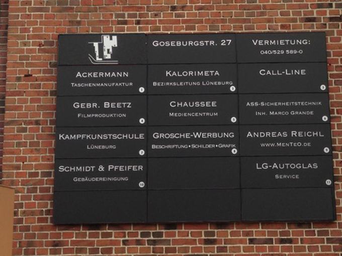Schildsystem mit mehreren Modulen