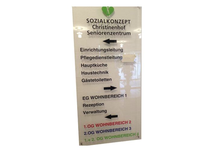 Türschild aus Acrylglas
