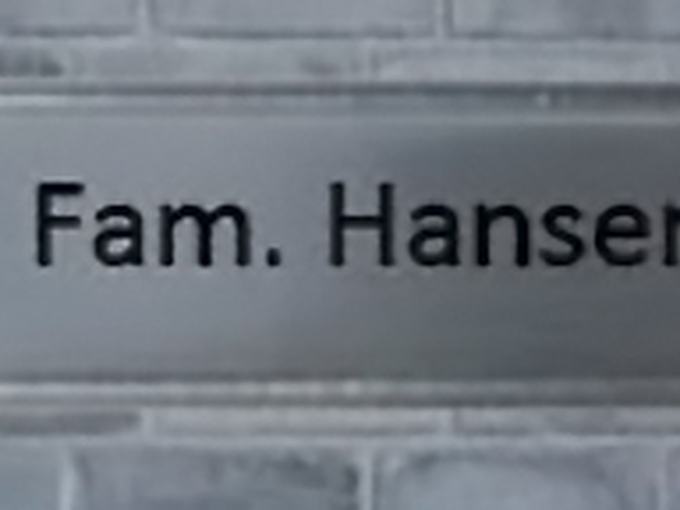 Türschild mit Namen