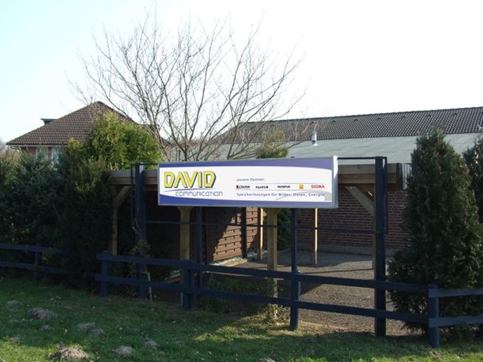 Leuchtkasten mit Firmenlogo