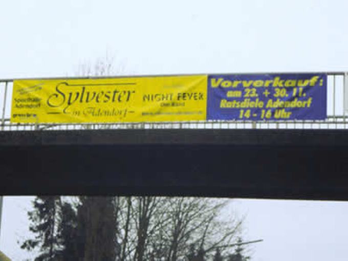Banner für eine Veranstaltung