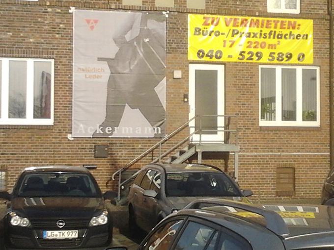 Banner mit Vermietungshinweis